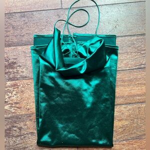 Green Satin-like Mini Dress